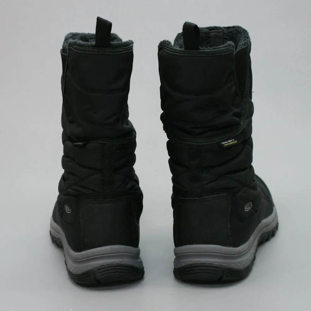 Keen Ladies 10.5 Terradora Black Waterproof Pull-on 200 g Insulated Winter Boots - Picture 3 of 12